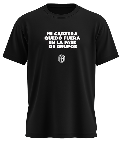 Mi cartera quedó fuera en la fase de grupos