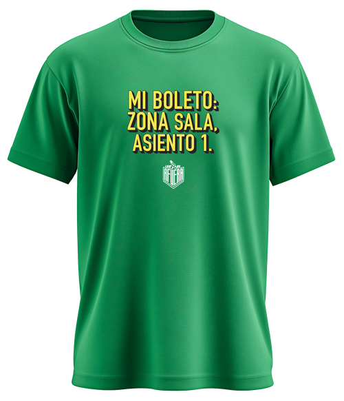 Mi boleto: Zona Sala, Asiento 1